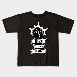 Black Lives Matter Raised Fist Kids T-Shirt